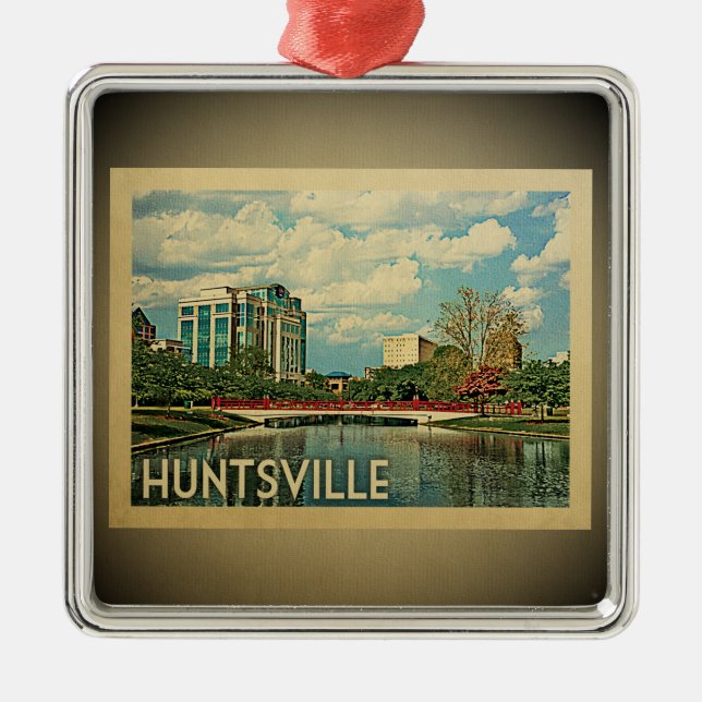 Huntsville Alabama Ornament Aus Metall (Vorne)