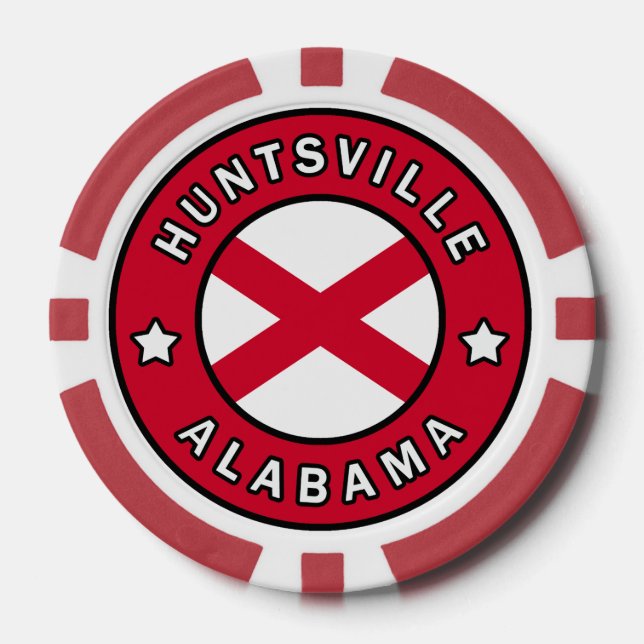 Huntsville Alabama Pokerchips (Vorderseite)