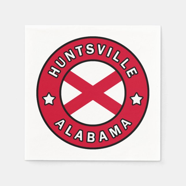 Huntsville Alabama Serviette (Vorderseite)