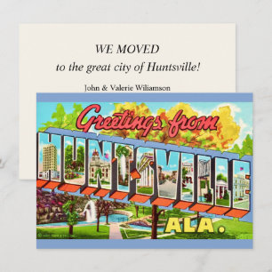 Huntsville Alabama Vintage-Postkarte