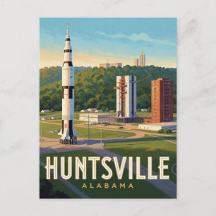Huntsville Alabama Weltraumreise Postkarte