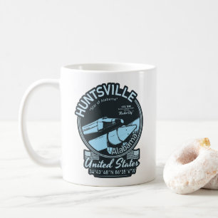 HUNTSVILLE CITY ALABAMA - RAKETENRAUMSCHIFF KAFFEETASSE