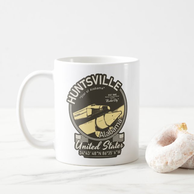 HUNTSVILLE CITY ALABAMA - ROCKET - RAUM KAFFEETASSE (Mit Donut)