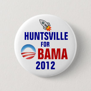 Huntsville für Obama Button