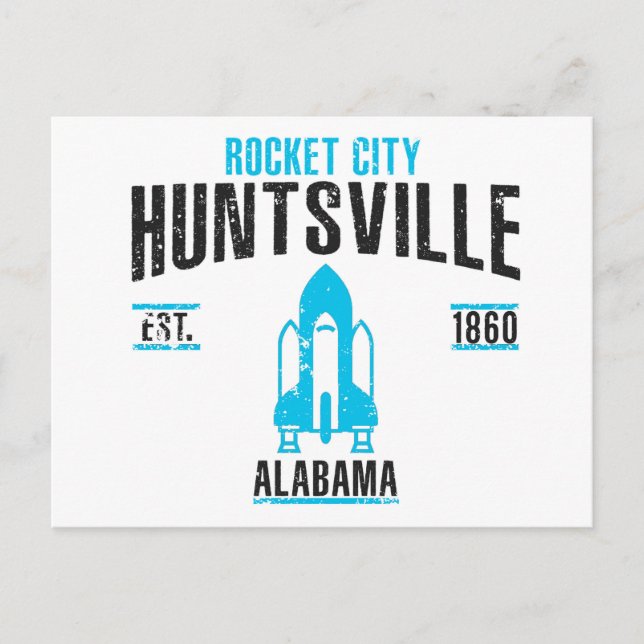 Huntsville Postkarte (Vorderseite)