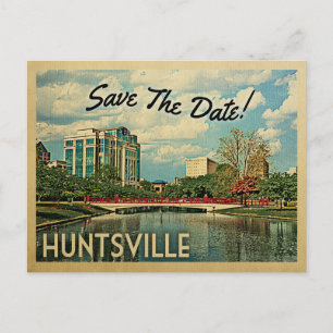 Huntsville Save the Date Alabama Ankündigungspostkarte