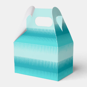 Huntzahne Linien aquamarin blau grün danke Geschen Geschenkschachtel