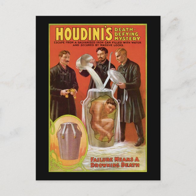 Huodinis todbringendes Mysterium, 1908 Poster Postkarte (Vorderseite)