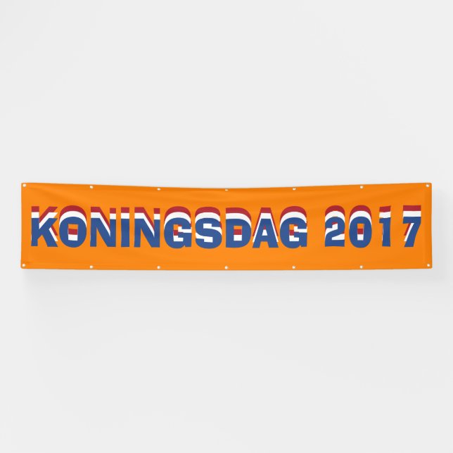 Hup Holland Hup, Niederlande, Koningsdag 2017 Banner (Horizontal)