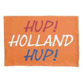Hup Holland Hup überlagerte sich auf NLD Flag auf  Kissenbezug