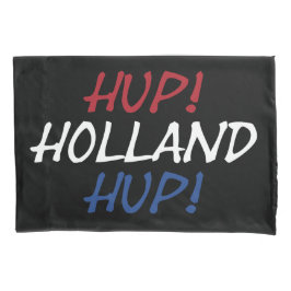 Hup Holland Hup überlagerte sich bei der NLD-Flagg Kissenbezug