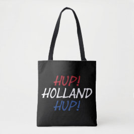 Hup Holland Hup überlagerte sich mit der NLD-Flagg
