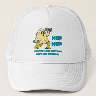 Hup Hup Kappe - Lustige Fitness Trucker Mütze