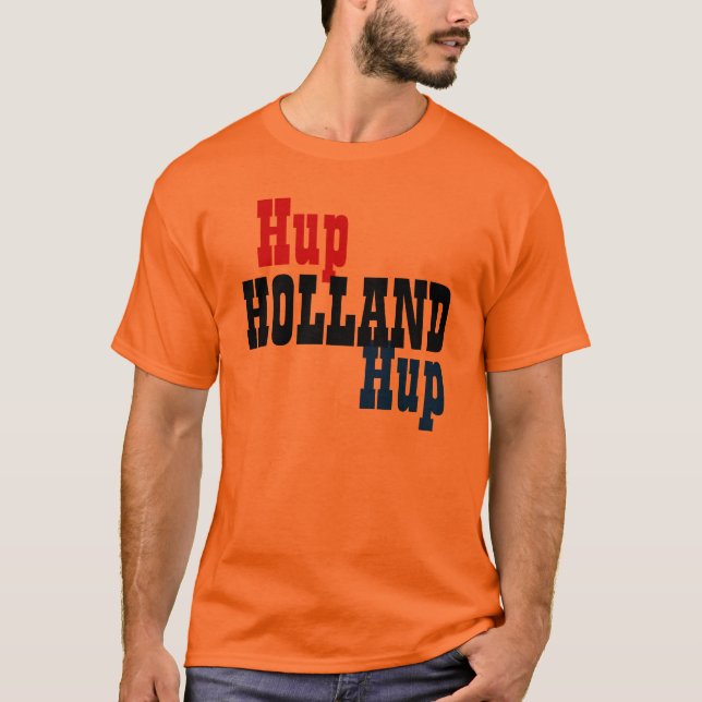 Hup orange T - Shirt Hollands Hup (Vorderseite)