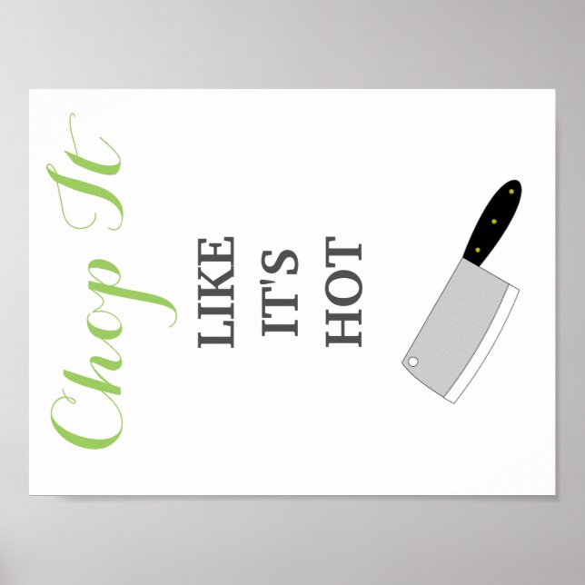 Hupe es, als wäre es eine warme Küche Poster (Vorne)