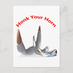 Hupen Sie Ihre Hupe Postkarte