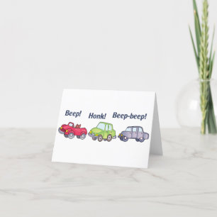 Hupende Autos Dankeskarte