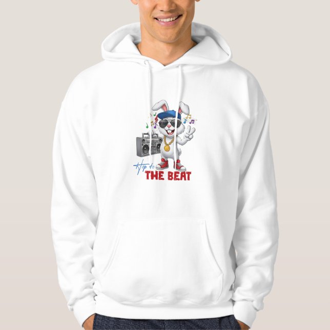 Hüpfe zum Beat Hoodie (Vorderseite)