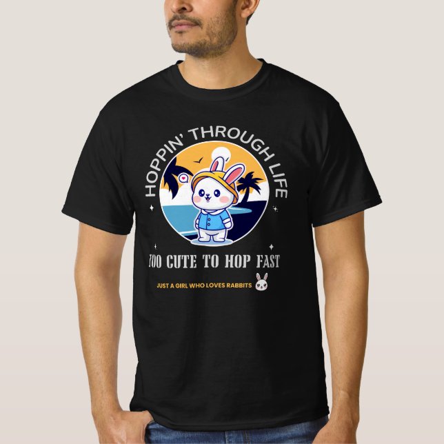 Hüpfen durchs Leben T-Shirt (Vorderseite)