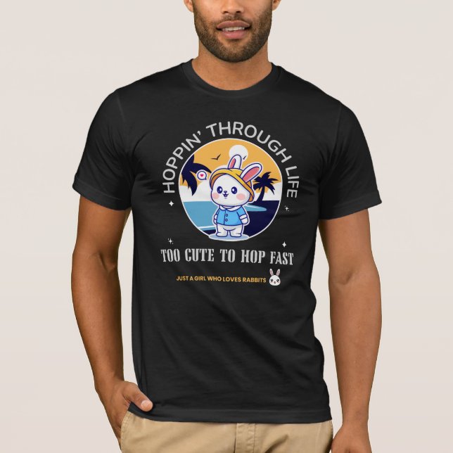 Hüpfen durchs Leben T-Shirt (Vorderseite)
