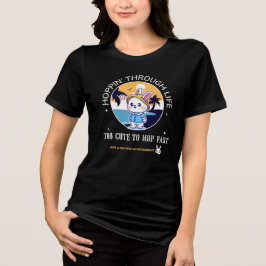 Hüpfen durchs Leben Tri-Blend Shirt