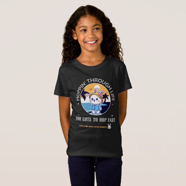 Hüpfend durchs Leben T-Shirt (Vorne ganz)