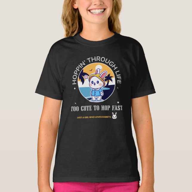 Hüpfend Durchs Leben T-Shirt (Vorderseite)