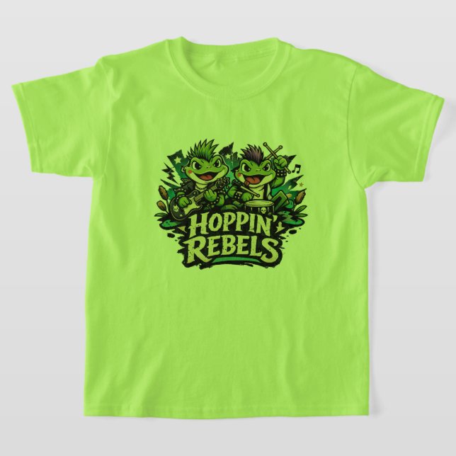 Hüpfende Rebellen T-Shirt (Ablage )