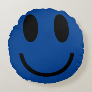 Huppy and Sad zwei Stimmungen Emoji Rundes Kissen