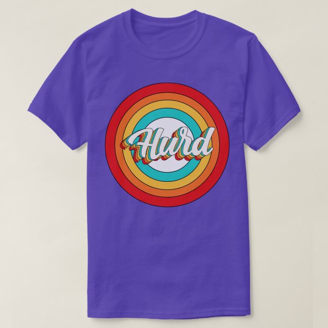 Hurd Name Shirt Vintag Hurd Circle (Design vorne)