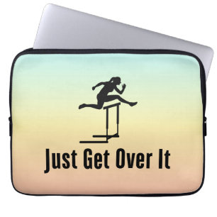 Hurddown einfach überwinden Weibliche Hurdler Girl Laptopschutzhülle
