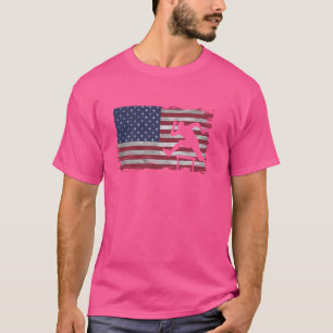 Hürden Athlet Läufer Springer Leichtathletik Hürde T-Shirt