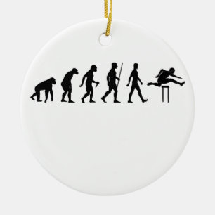 Hürden-Evolution ~ Bahn und Feld Tees.png Keramik Ornament