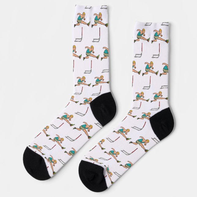 Hürden überwinden socken (Linkes Detail)