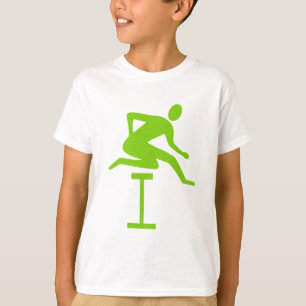 Hürdenlauf - Martian Grün T-Shirt