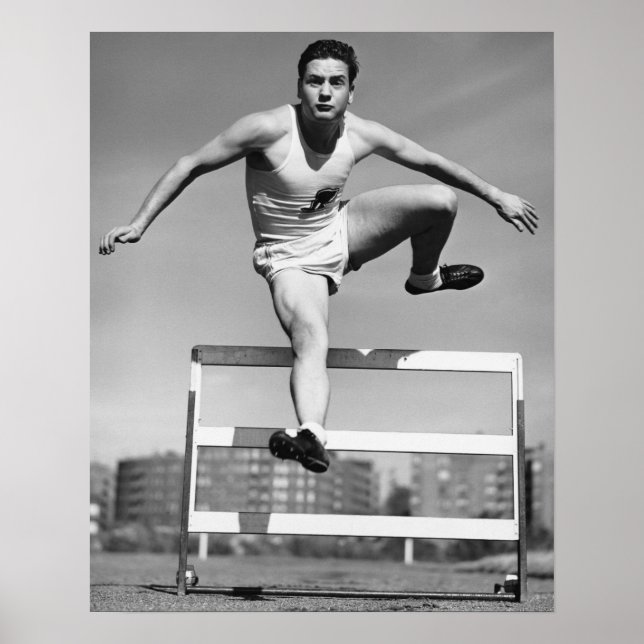 Hürdenlauf Poster (Vorne)