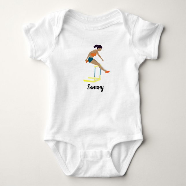 Hurdles Baby Strampler (Vorderseite)