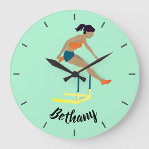 Hurdles Große Wanduhr