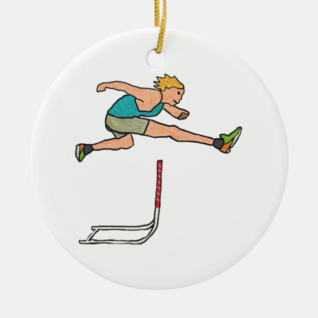 Hurdles Keramik Ornament (Vorne)