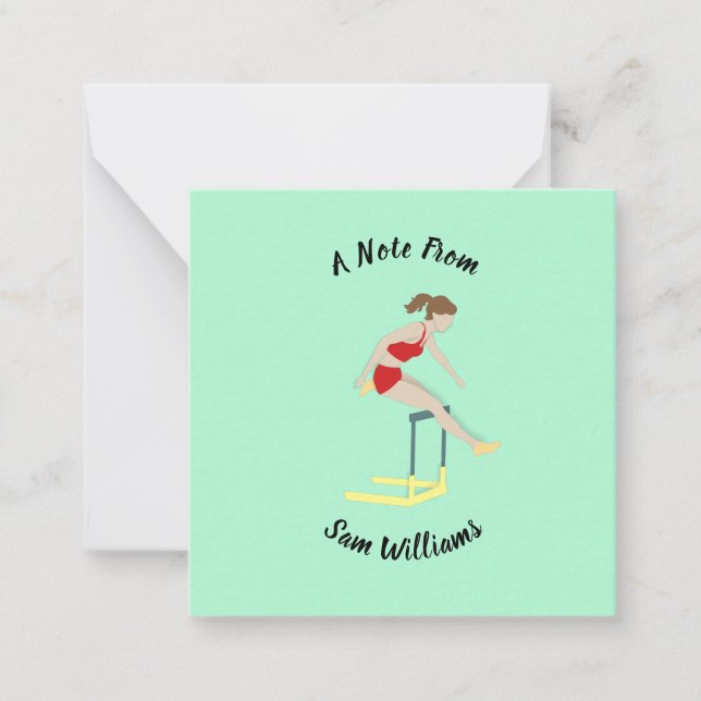 Hurdles Mitteilungskarte (Vorderseite)