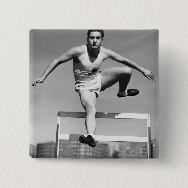 Hurdling Button (Vorderseite)