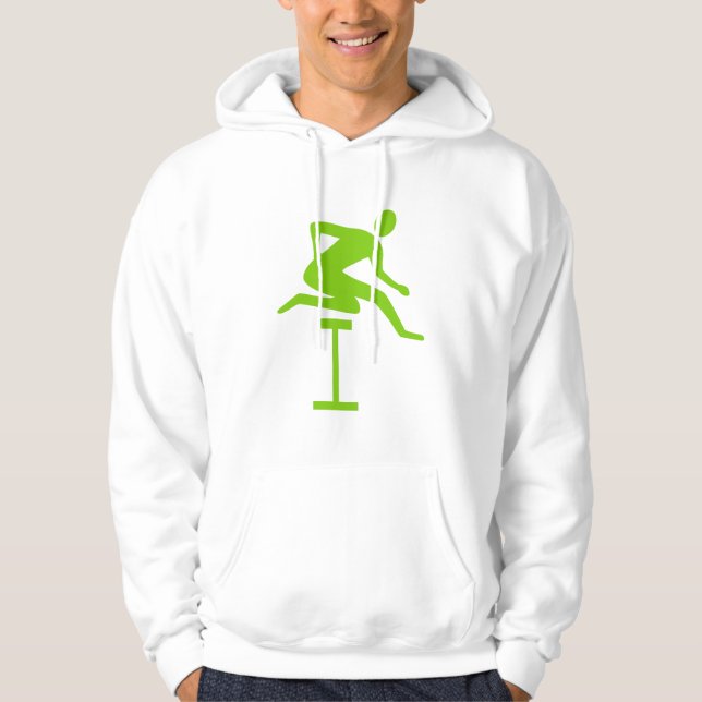 Hurdling - Martian Green Hoodie (Vorderseite)
