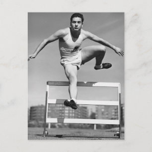 Hurdling Postkarte
