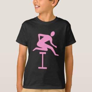 Hurdling - Rosa T-Shirt