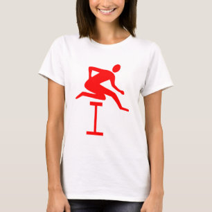Hurdling - Rot T-Shirt