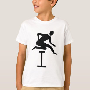 Hurdling - Schwarz T-Shirt