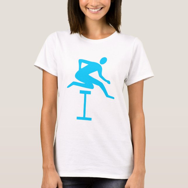 Hurdling - Sky Blue T-Shirt (Vorderseite)