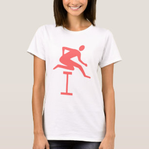 Hurdling - tropisches Rosa T-Shirt
