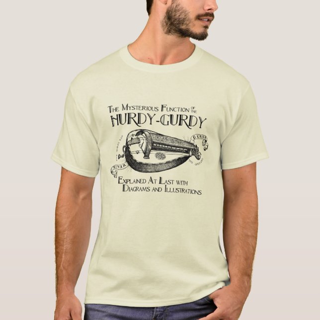 Hurdy-Gurdylicht T - Shirt der Männer (Vorderseite)