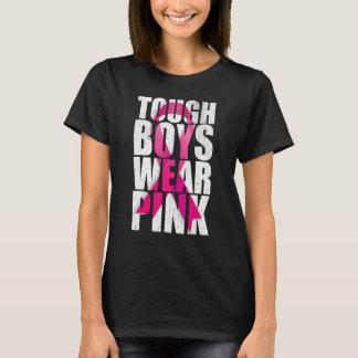 Hure Jungen tragen Cool rosa Pink T-Shirt